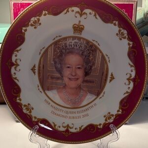 Dimond Jubilee 8” bone china plate with box